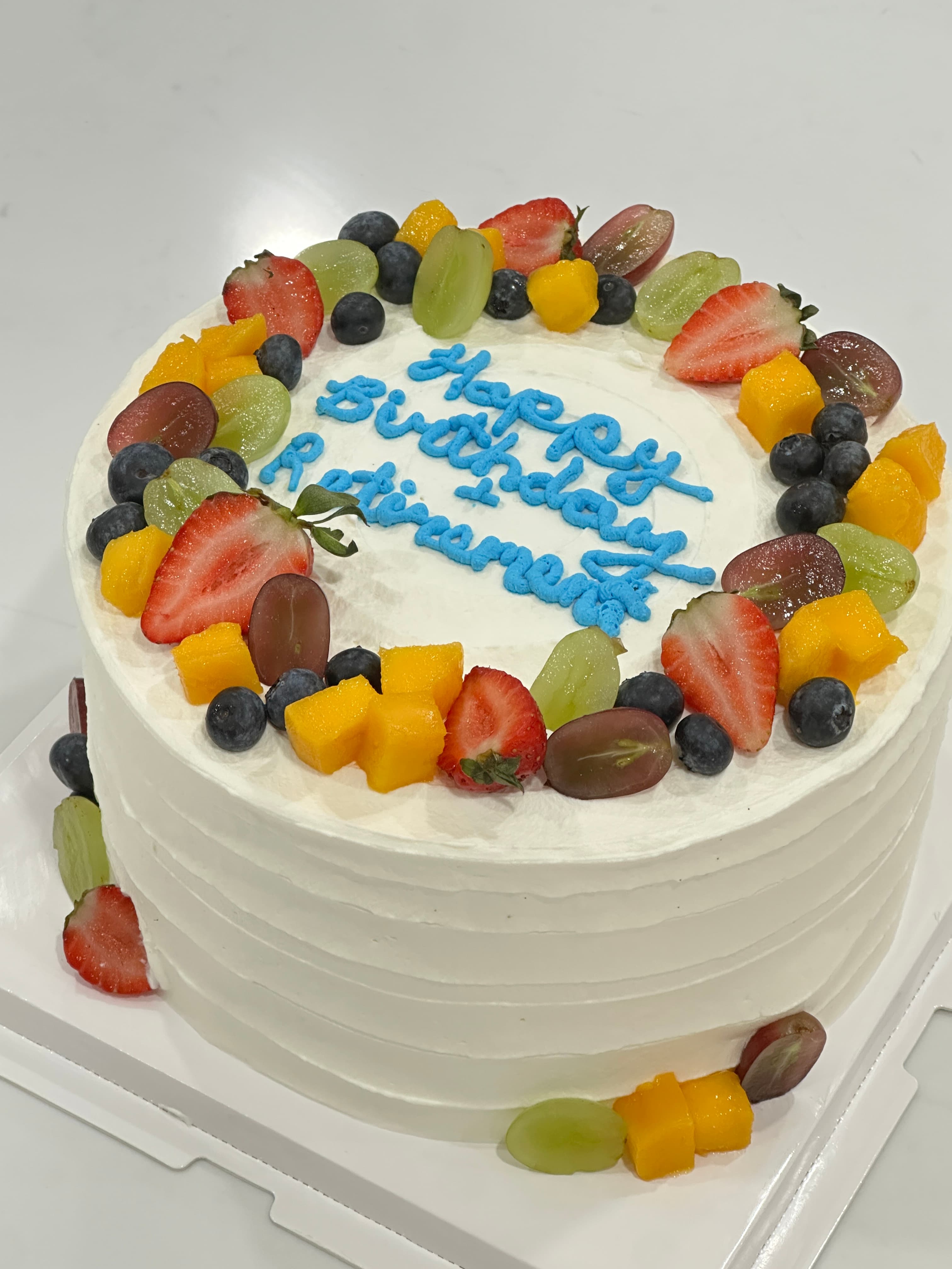 birthday fruit cake
