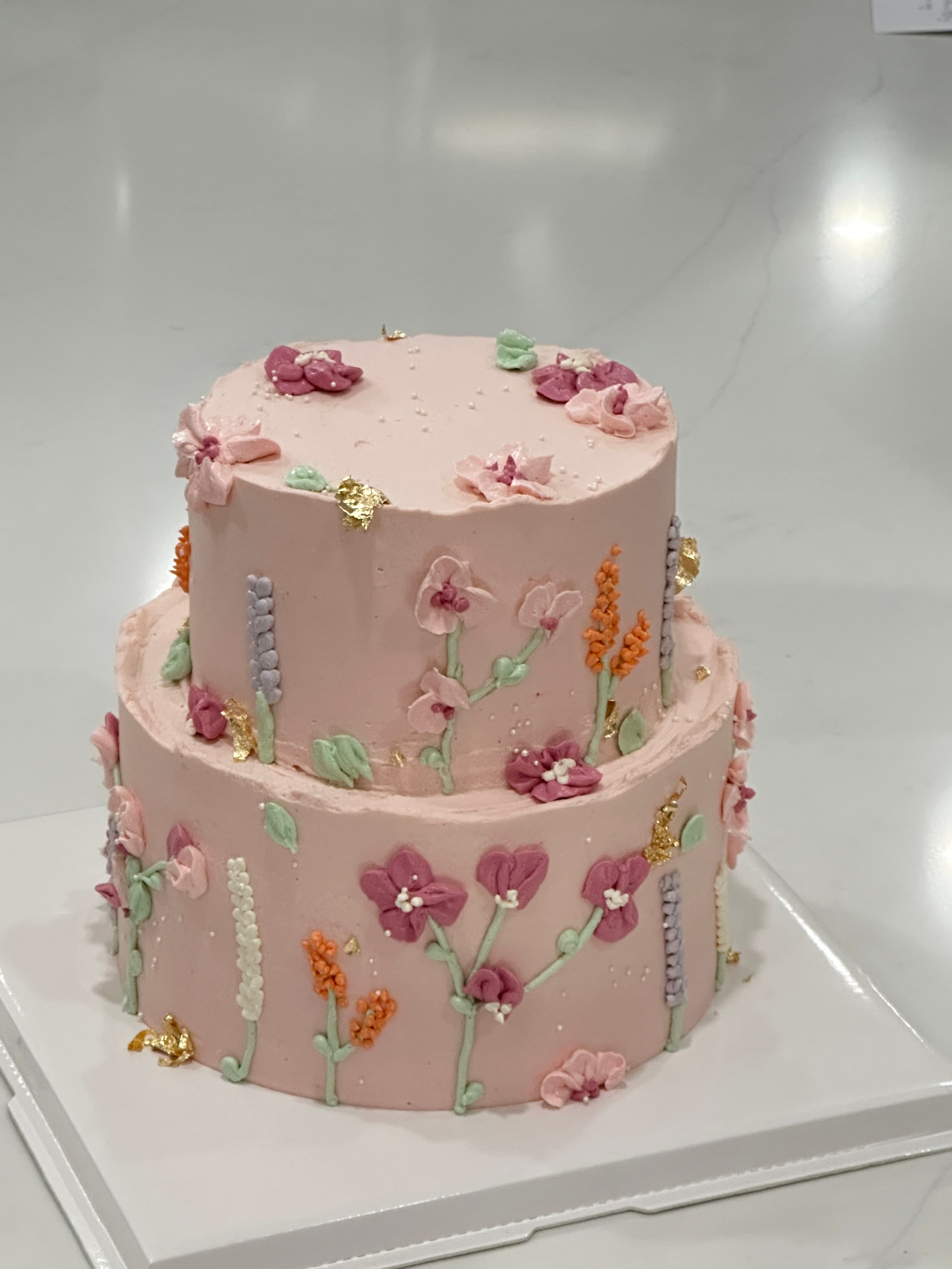 two tier cake