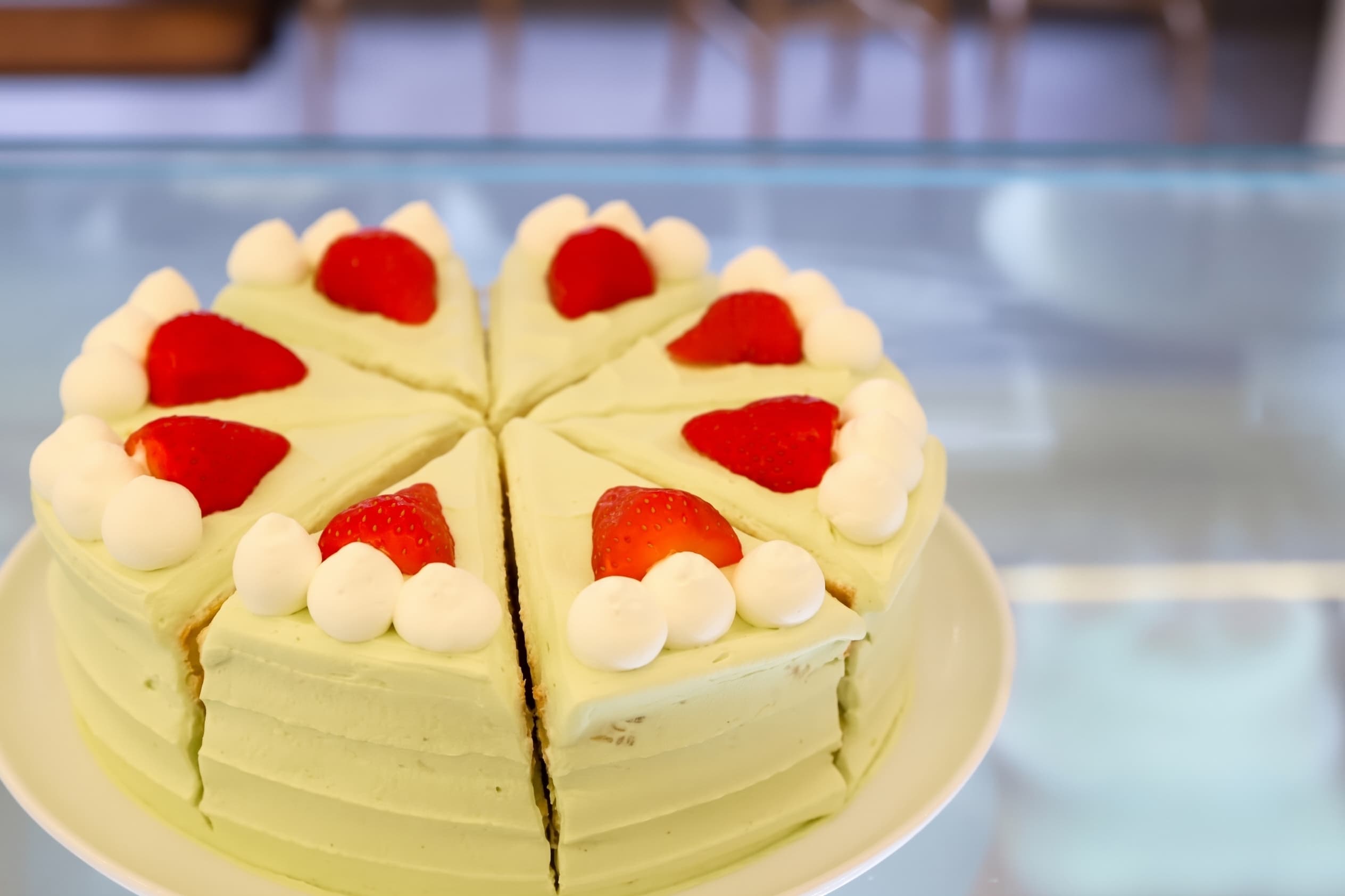 Strawberry Matcha Cake